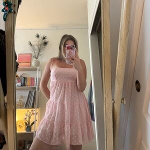 Lucy in the Sky Blush Floral Lace Dress